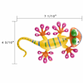 Miniatyrbillede 2 af 5: Metal Gecko Udendørs Væghæng, 4 Pak Lizard Væghæng Have