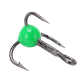 Miniatyrbilde 4 av 5: 10 stk Diskantkroker Høykarbonstål Størrelse 10 Skarpe Lyse Farger Fiskehekler Kit for Bass Ørret Karp Lokkebeten