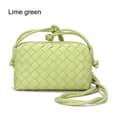 Crossbody-väska för dam PU Flätad LIMEGRÖN Lime green