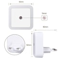 Miniatyrbillede 2 af 3: Led natlys med bevægelsessensor stikkontakt lampe trappelys nødlys smuk