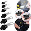 Miniatyrbild 6 av 8: 12st 3 storlekar Universal Instant Fix Zipper Reparationssats Ersättning Silver onesize Silver onesize