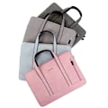 Miniatyrbillede 3 af 5: Computer taske taske etui til sag side lynlås håndtaske til bærbar computer Notebook rejse opbevaring portefølje 13'' 14'' 15,6 tommer Lyseblå 16 tommer