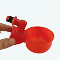 Miniatyrbilde 11 av 11: 6-36 stk Kylling And Drikkekopp Automatisk Drikker Kylling Fôrer Plast Fjærfegård Vann Drikkekopper Enkel Installasjon 6pcs