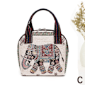 Pikkukuva 1 / 8: Kudotut laukut naisille Olkalaukku Retro Casual Tote Käsilaukut Et C C C C