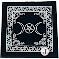 Miniatyrbillede 8 af 8: Tarotkort Bordsdug Flanell Spådomsaltare Schackspel Fortu C one size C one size