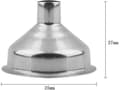 Tratt i rostfritt stål - Liten - Silverfärgad - Vätskeöverföring - 1 styck - Ø3,5 cm