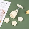 Miniatyrbillede 5 af 5: 4 stk. / sæt form til kirsebærblomstform 3D håndpresset bageform