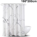Miniatyrbillede 1 af 5: 03 2*1,8m+90g tungt bruseforhæng i nordisk marmor badeværelse marmor bruseforhæng skimmelsikkert antibakterielt vandtæt polyester,