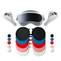 Miniatyrbilde 3 av 3: VR-linsebeskyttelse Støvtette silikonlinsebeskyttere for Pico 4 VR-headset Svart