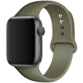 Miniatyrbilde 1 av 6: Silikonrem for Apple Watch Band 45mm 44mm 42mm 49mm 41mm 40mm 38mm correa armband iwatch Series 8 7 9 SE 4 3 5 Ultra 6 Khaki Khaki 42 44 45 49 mm M-L