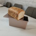 Pikkukuva 2 / 5: 1. Non-stick Toast Form Toast Box Med Lock Kolstål Bröd Gold large