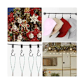 Miniatyrbild 3 av 5: Stringljusklämmor Hängkrokar: 100-pack Hängande ljusklämma Heavy Duty Metall String Party Light H