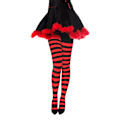 Miniatyrbilde 1 av 8: Dame Jenter Over Knesokker Søte Elastiske Strømpebukser Halloween Jul red&black