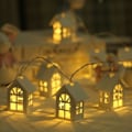 Miniatyrbild 3 av 8: 2m 10st Led Julgran Hus Style Fairy Light Led String Vit one size White one size