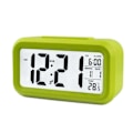 Miniatyrbild 1 av 5: Elektronisk digital väckarklocka med stor LED-skärm, inomhustemperatur, datum, lämplig för tunga sovande barn - Grön