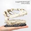 Miniatyrbilde 1 av 6: Simulering Resin Skull Ornaments DIY Aquarium Fish Tank Dekor 3 3 3 3