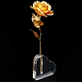 Miniatyrbillede 3 af 5: Rose Akryl Stativ Hjerteform Vase til Blomsterudstilling Akryl
