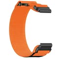 22 mm:n nailonranneke Garmin Instinct Crossover Solar -kelloon Orange