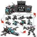 Miniatyrbillede 1 af 5: 750 stk/ sæt Byggeklodser Legetøj til Børn Teknik Robot Bilfigurer Klodser Pædagogiske Legetøj Drenge Gave