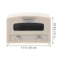 Pikkukuva 3 / 5: Uuni Leikkilelu Uunilelu Keittiötarvikkeet Oppimislelut Taaperolle Keittiölelu Beige 4,5x3cm