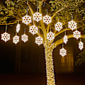 Miniatyrbild 3 av 8: 40CM Stor snöflinga String Light Utomhus Snöflinga Led Hängande Gul one size Yellow one size