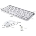 Miniatyrbillede 4 af 5: Trådløst tastatur og mus til iMac, Windows, Android (2,4 GHz)