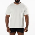 Miniatyrbild 1 av 4: Andningsbar sport-T-shirt för män - Nordisk minimalistisk - träningsväsentlig White L