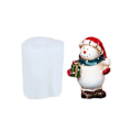 Miniatyrbillede 1 af 5: Kreativ form til gips og lys 3D snemand juledekorationer form form null - B