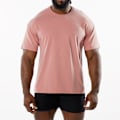 Miniatyrbild 1 av 4: Andningsbar sport-T-shirt för män - Nordisk minimalistisk - träningsväsentlig Pink XL