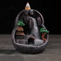 Miniatyrbillede 3 af 8: Tilbageflow Røgelsebrænder Resin Tilbageflow Røgelseholder Zen Dekoration C Onesize C Onesize