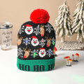 Miniatyrbild 1 av 8: Kreativ blinkande LED-ljus julhatt snögubbe vinter varm C A3 one size A3 one size