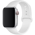 Pikkukuva 1 / 6: Silikoniranneke Apple Watchille 45mm 44mm 42mm 49mm 41mm 40mm 38mm correa rannekoru iwatch Series 8 7 9 SE 4 3 5 Ultra 6 Valkoinen Light White 38 40 41 mm M-L
