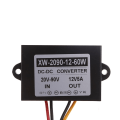 Miniatyrbilde 4 av 11: Step Down Regulator Strømforsyning Adapter Konverterer 24V 36V 48V til 12V konverter null - 1A
