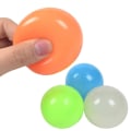 Miniatyrbild 3 av 5: 4 st Lysande klibbiga bollar Stressbollar Glow In The Dark Leksaker Fäster på taket Fidgetleksaker för barn Vuxna Presenter