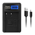 Miniatyrbilde 1 av 5: EN-EL3 LCD USB-lader for D100 D100 SLR D200 D300 D300s D50 D70 D70s D80 D90 DSLR D700 kameradockingstasjon