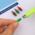 Miniatyrbillede 5 af 8: 12 stk. farverige penne til kunstmaling, pen, skoleartikler, studerende, multifarvet 13 Multicolor 13