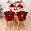 Pikkukuva 1 / 5: Jouluaiheinen tuolinpäällinen, selkänojan koriste, pölytiivis, punainen, ONESIZE Red ONESIZE