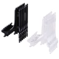 Miniatyrbillede 2 af 5: 12 stk. Display Stativ Staffli Tallerkenholder Billedkunst Plast Sort
