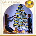 Miniatyrbilde 4 av 5: Juletrelys, 10m 100 LED Juletre Lyslenke Vanntett Eventyrlys Juledekorasjonslys Hengende, Gull