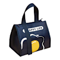 Miniatyrbillede 1 af 5: Bento-taske Foldbar Vandafvisende Oxfordstof Student Lunchbox Tot Navy Blue
