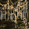 Miniatyrbillede 1 af 3: 8 rør 192 LED'er Istap String Lights til juletræer Gratis Sh