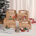 Miniatyrbilde 2 av 5: 4:a kakeboksform Merry Christmas Godis bokser poser jul B one size