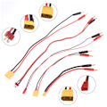 Miniatyrbillede 2 af 5: XT30 XT60 XT90 JST T-stik ladekabel til 4,0 mm banan stik Cha 30CM XT90 14AWG