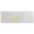 Miniatyrbillede 1 af 11: Engelsk Tastatur Sticker Dækning til Laptop Desktop Gul