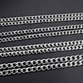 Pikkukuva 5 / 10: Niche-teräksinen reunaketju miehille ja naisille, hopeinen kaulakoru 24 tuumaa, arkikäyttöön - 3