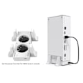 Miniatyrbillede 4 af 5: Lodret stativ med 2 køleventilatorer til Xbox Series S 3 White