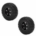 Miniatyrbild 2 av 5: 2ST Aluminiumfälgar Set för Axial SCX24 AXI00001 1/24 RC Crawler Biluppgraderingsdelar Svart