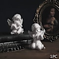 Miniatyrbillede 3 af 5: Læsebog Engel Statue, Kerub Vinger Engel Statue i