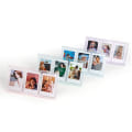 Miniatyrbilde 2 av 8: Inch Foto Ramme Ins Stjerner Liten Kort Plattform Fotoholder Kamera Foto Skall for Polaroid Mini Lagring 3 Rutenett Lilla