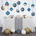 Pikkukuva 2 / 5: 12 kpl Eid Mubarak riippuva pyörre Ramadan Mubarak koristeet Onnellinen Eid kiitos